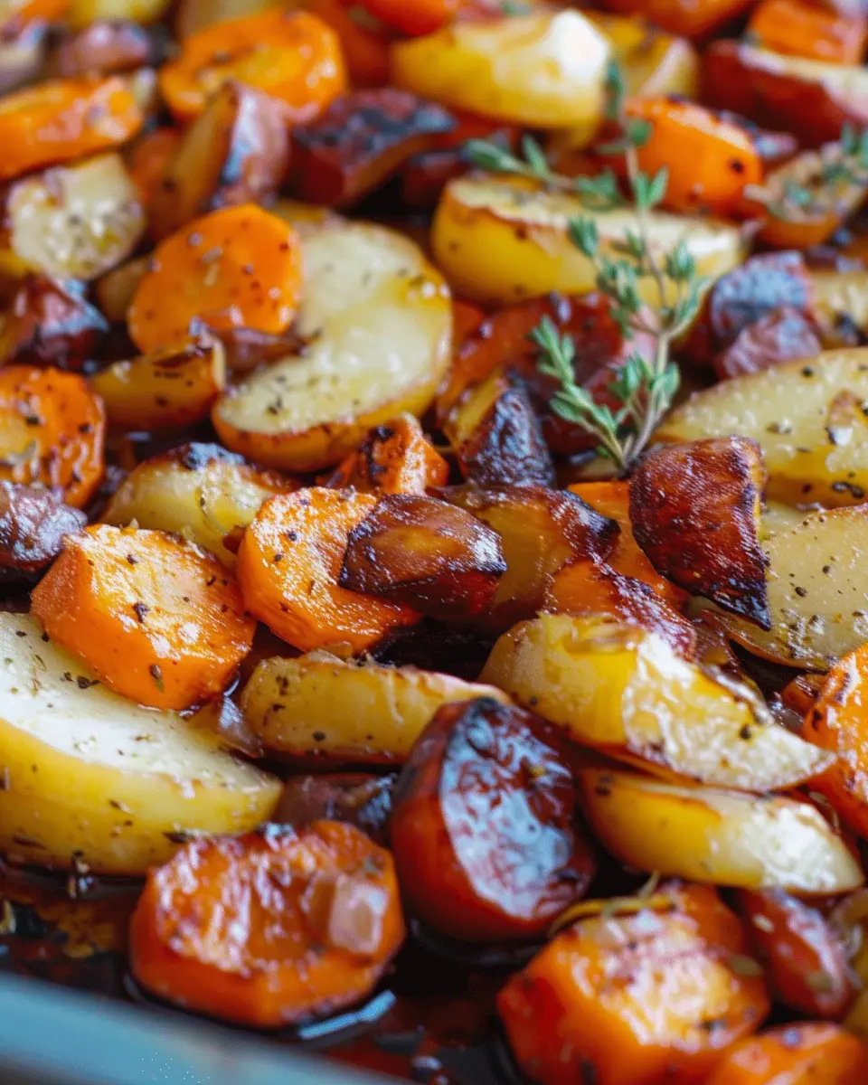 Maple Dijon Roasted Apples & Carrots: A Sweet & Savory Delight