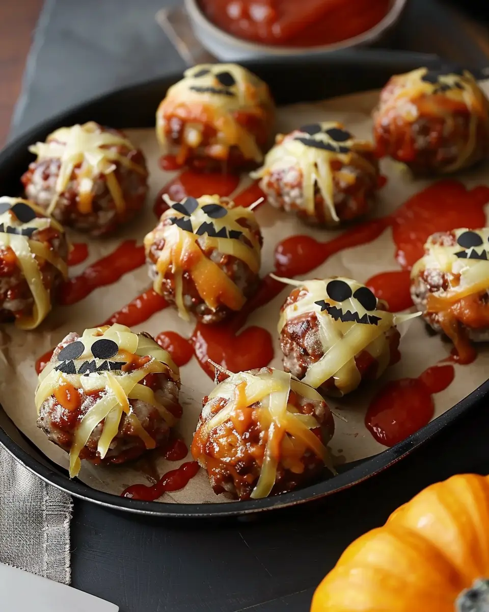 Savory Mummy Meatballs: Easy Turkey Bacon Treats for Halloween Fun