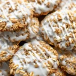 Brown Butter Iced Oatmeal Cookies