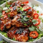 Sweet Chili Chicken Rice Bowls with Chicken Thighs: A Comforting Bowl with a Kick