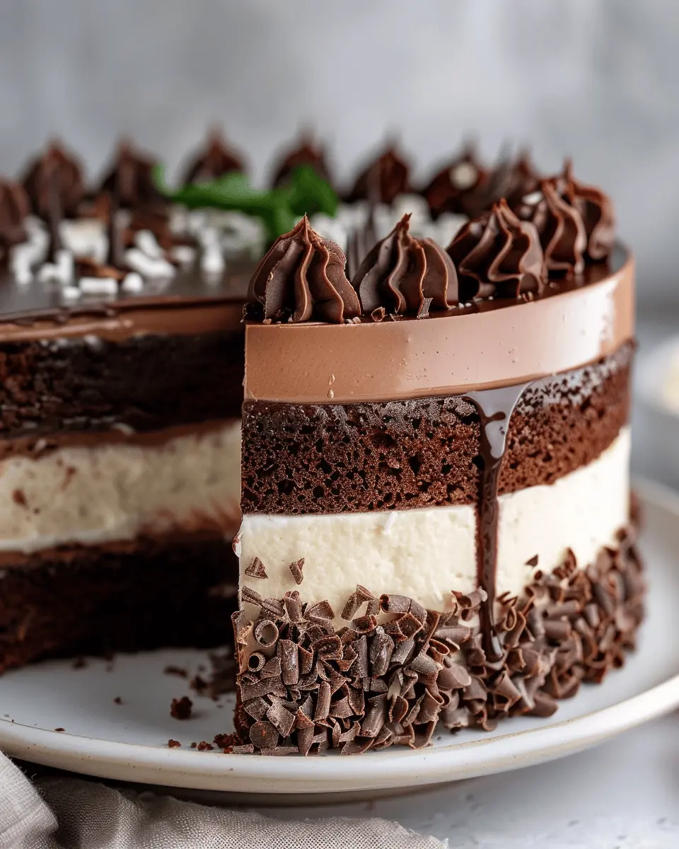 Tuxedo Cake: Indulgent Triple Chocolate Mousse Delight