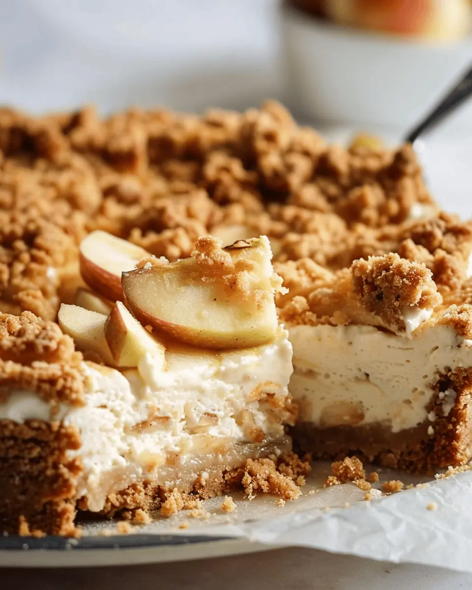Apple Crumble Cheesecake Bliss: An Indulgent Homemade Delight