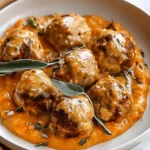 Savory Turkey Meatballs in Pumpkin Sage Sauce Delight