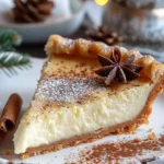 Christmas Eve Cinnamon-Vanilla Custard Pie – Creamy Holiday Dessert Magic