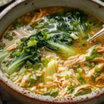 Ginger Chicken and Rice Soup with Bok Choy: Your Ultimate Comfort Bowl