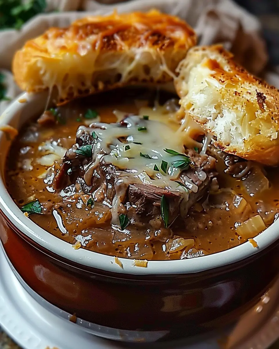 French Onion Beef Short Rib Soup: A Cozy, Indulgent Delight
