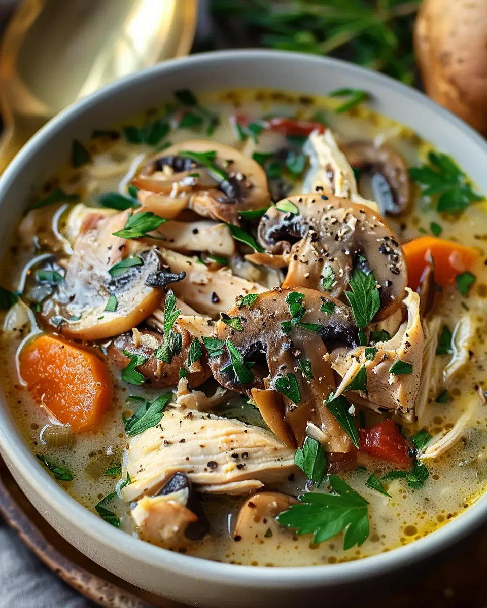 Rotisserie Chicken Mushroom Soup: Easy, Hearty Comfort Food