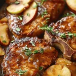 Juicy Apple Butter Pork Chops
