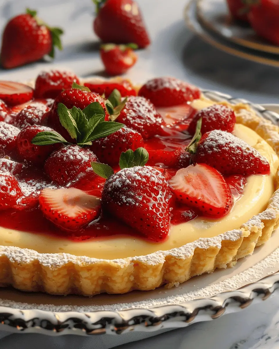 Vanilla Custard & Strawberry Tart: The Best Homemade Delight