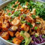 Thai Peanut Sweet Potato Buddha Bowl