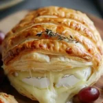 Gooey Mummy Brie Wrapped In Golden Puff Pastry