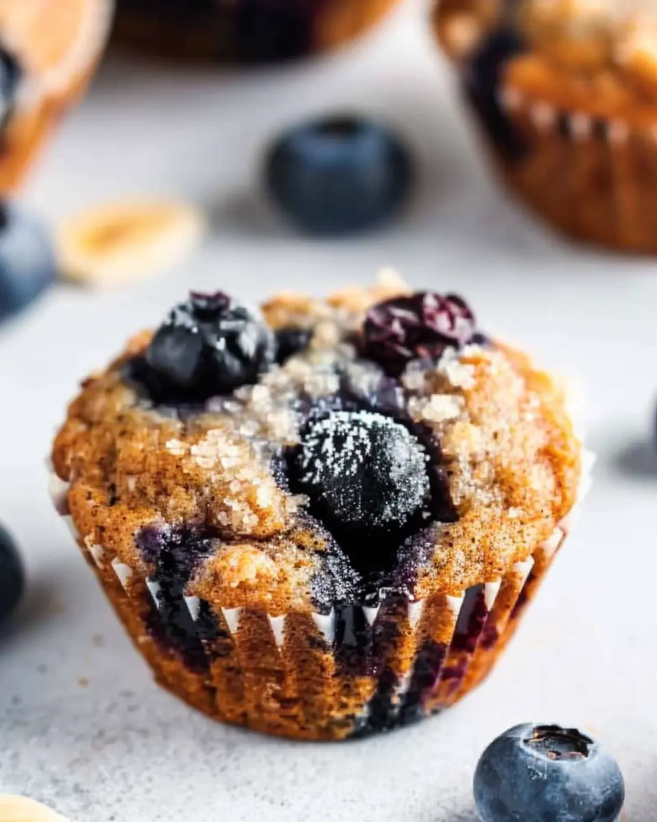 Almond Flour Banana Blueberry Muffins – Easy &amp; No Refined Sugar