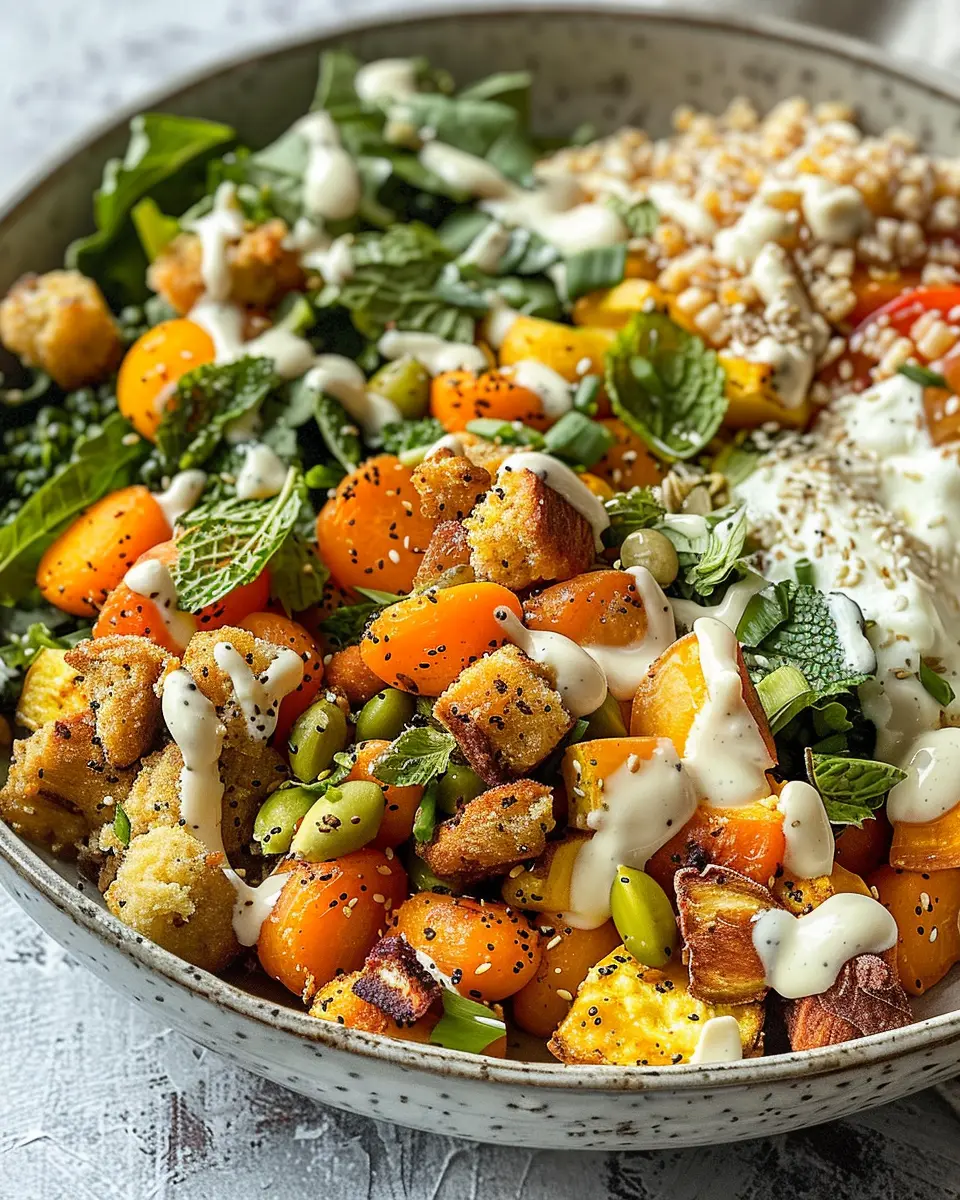 Anti-Inflammatory Glow Bowl: Easy Tahini Yogurt Delight