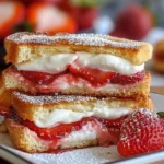 Fried Strawberry Cheesecake Sandwiches