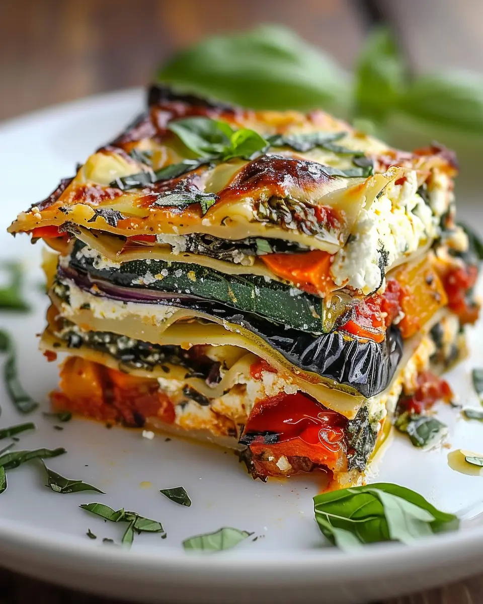 Layered Mediterranean Vegetable Lasagna: A Creamy Delight for Food Lovers