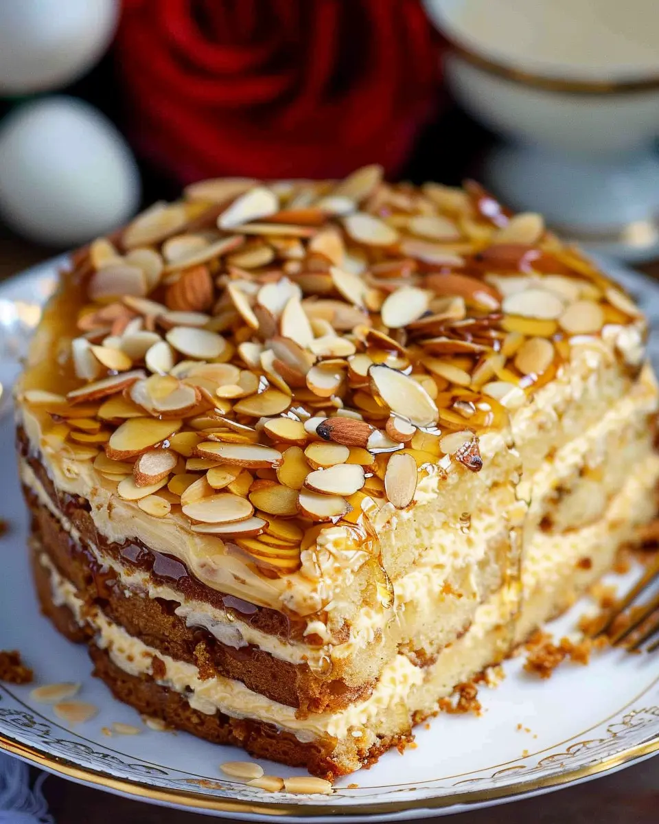 Heavenly Honey Almond Bee Sting Cake: An Indulgent German Treat