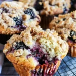 Mixed Berry Streusel Muffins