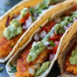 Crispy Baja Fish Tacos with Avocado Crema (30-Minutes)