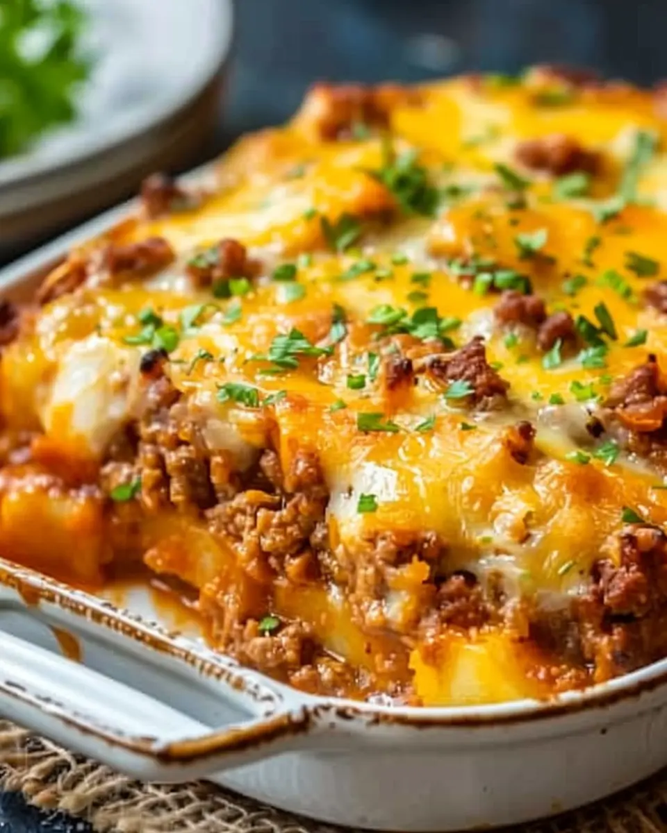 Hobo Casserole: Easy Ground Beef Recipe with Turkey Bacon and Chicken Ham