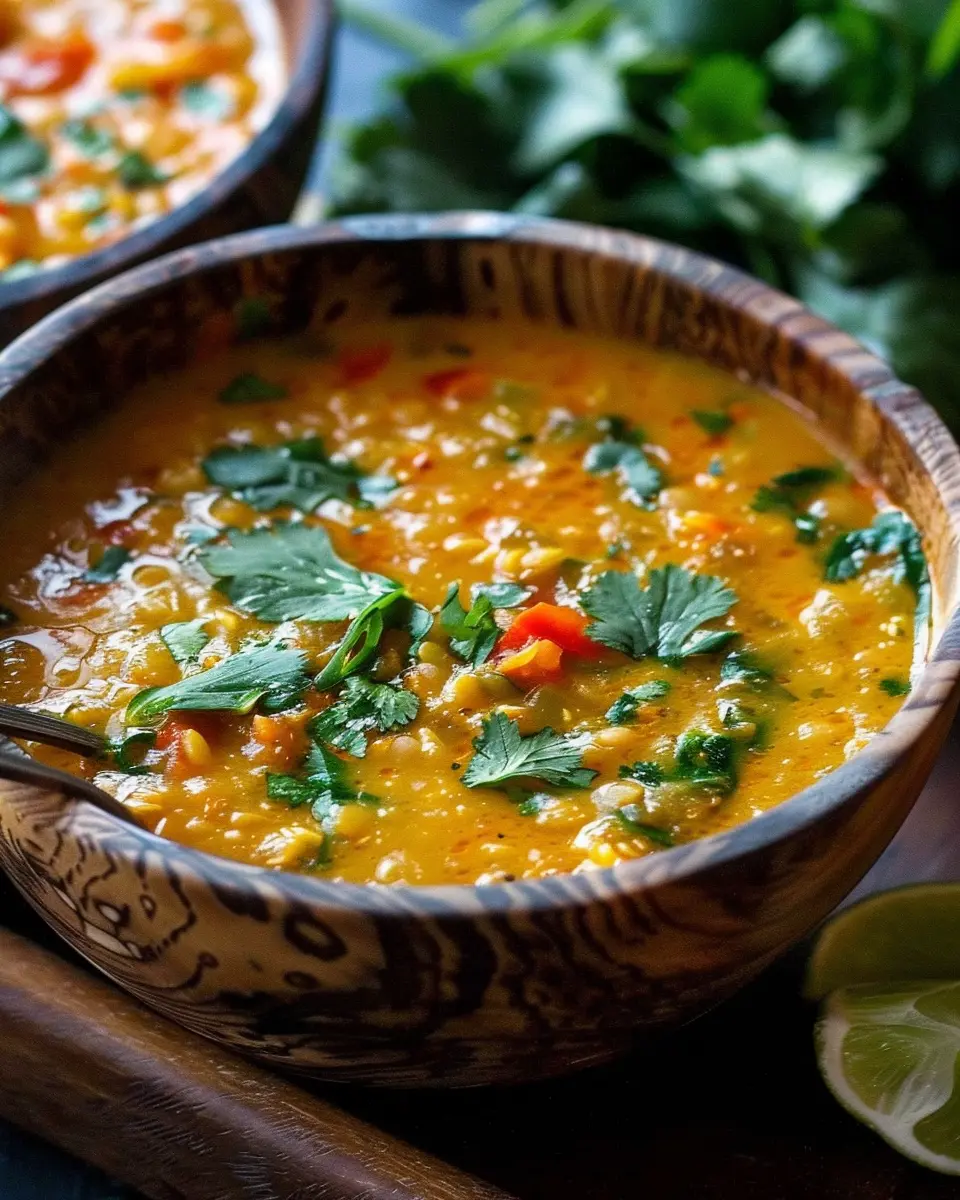 Thai Coconut Red Lentil Soup: The Easiest Cozy Comfort Food Recipe