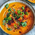 Spicy Miso Carrot Soup: Your Cozy Vegan Comfort Bowl