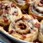 Bourbon Maple Bacon Cinnamon Rolls