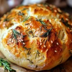 Easy Roasted Garlic Rosemary Artisan Bread – The Best Homemade Loaf