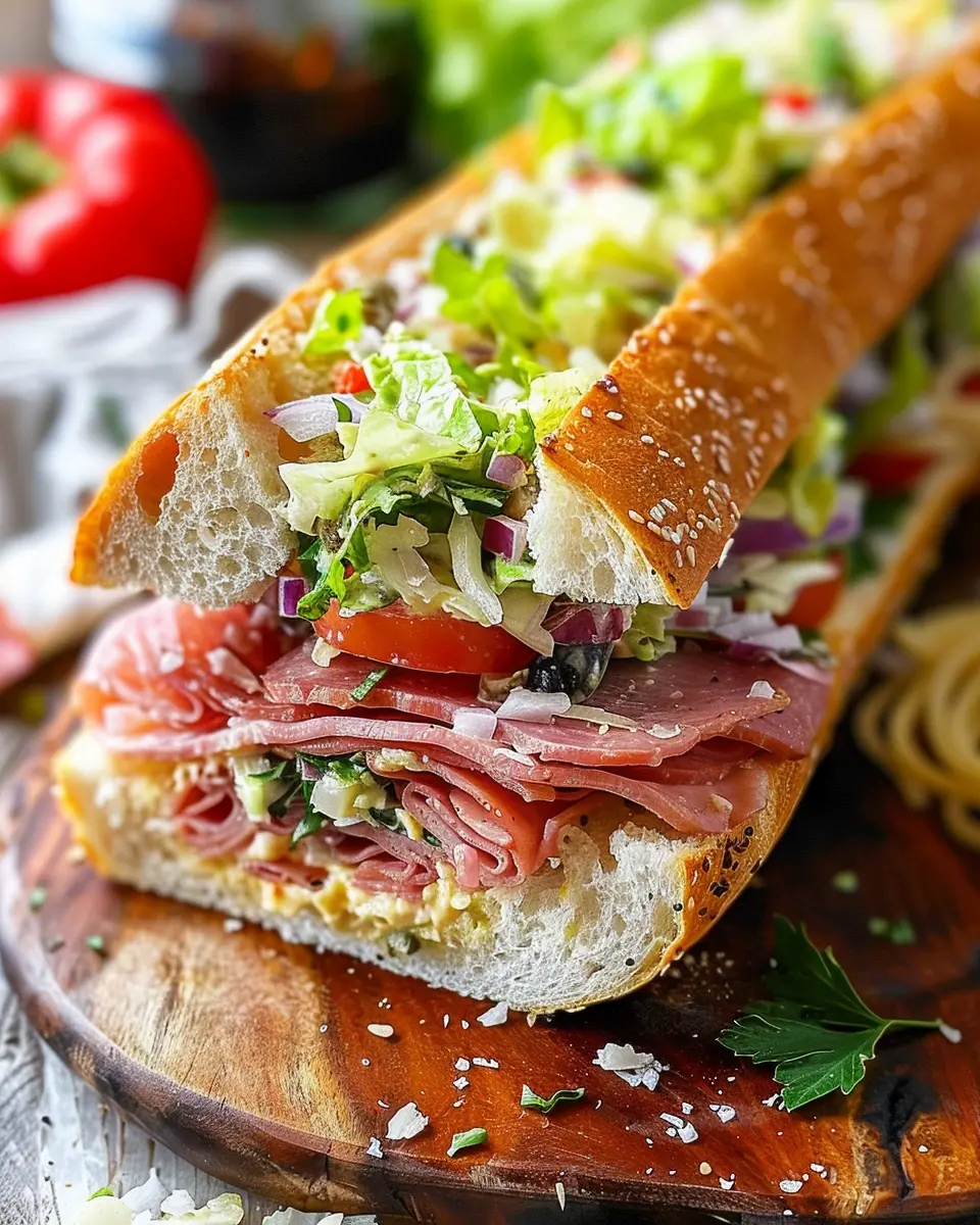 Italian Grinder Salad Sandwich: A Juicy TikTok Viral Recipe