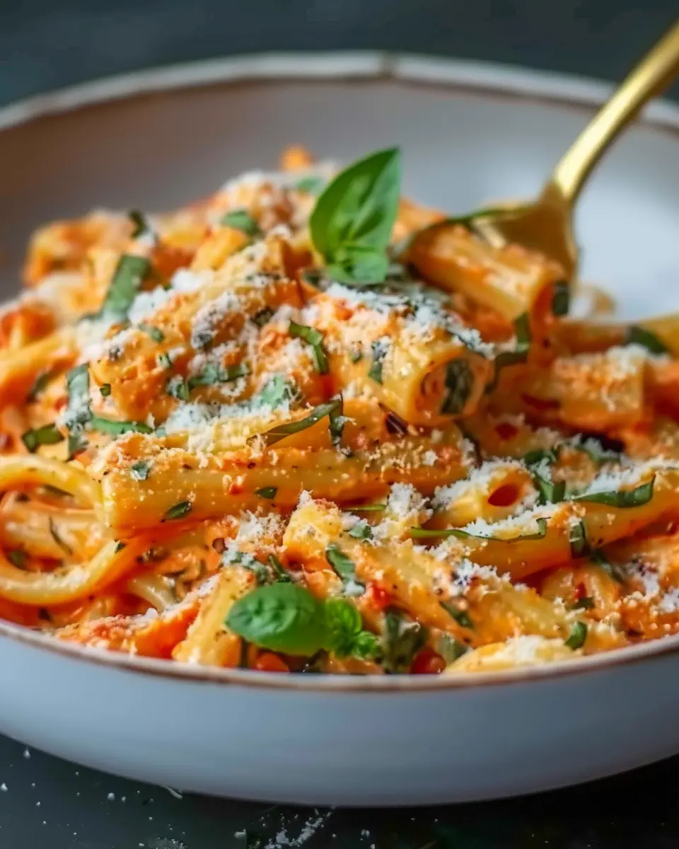 Indulge in Creamy Tomato Garlic Pasta: A Cozy Delight to Savor