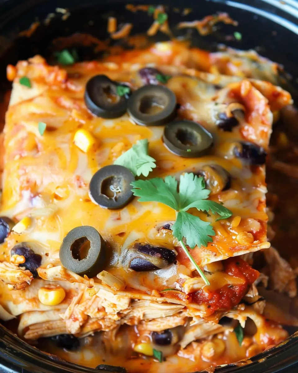 Slow Cooker Chicken Enchilada Casserole: A Cozy Family Favorite
