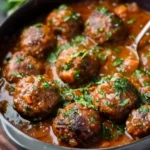 Stuffed Meatballs in Guinness Gravy