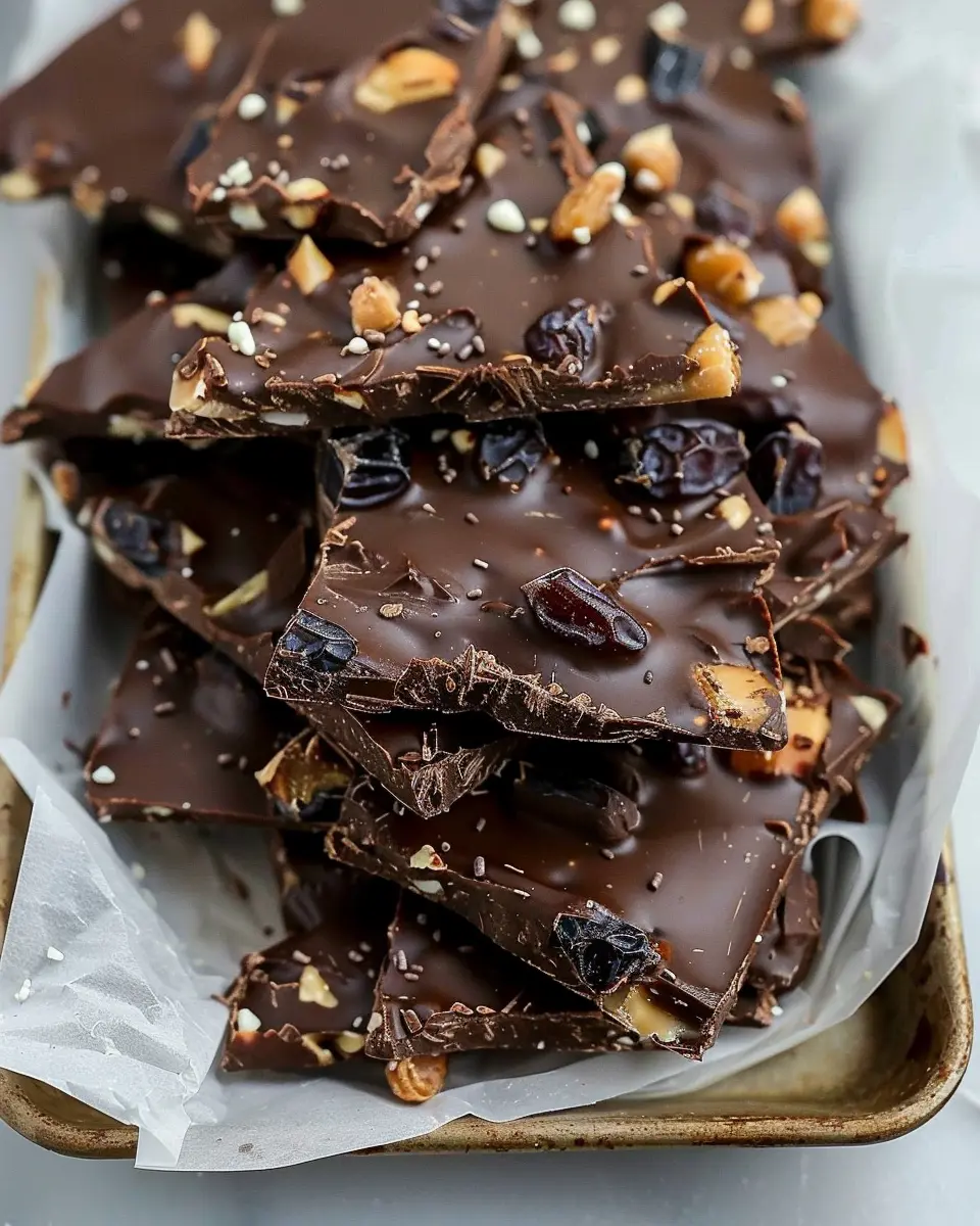 Viral Chocolate Date Bark: Easy 4-Ingredient Indulgence