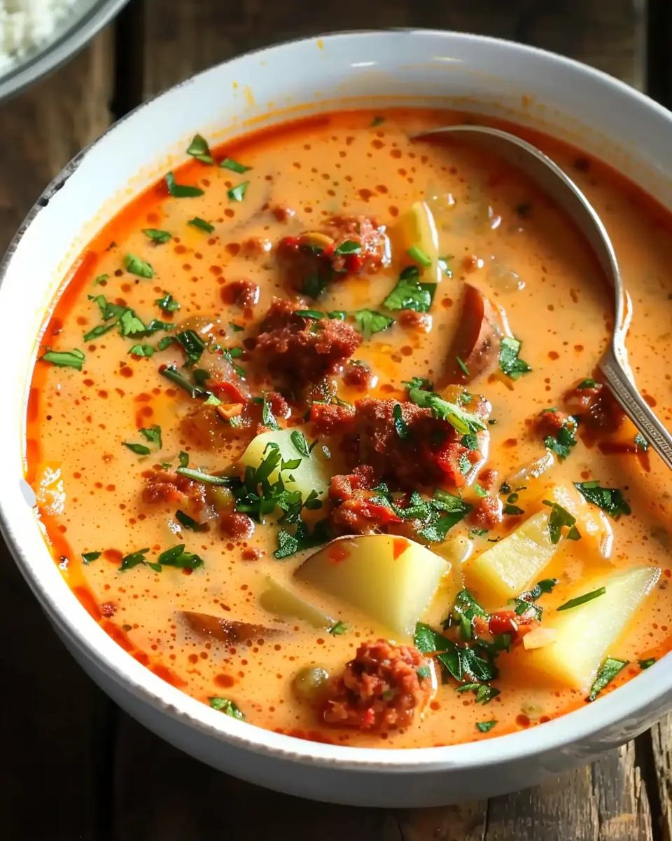 Spanish Potato Soup with Chorizo: A Cozy Comfort Food Delight