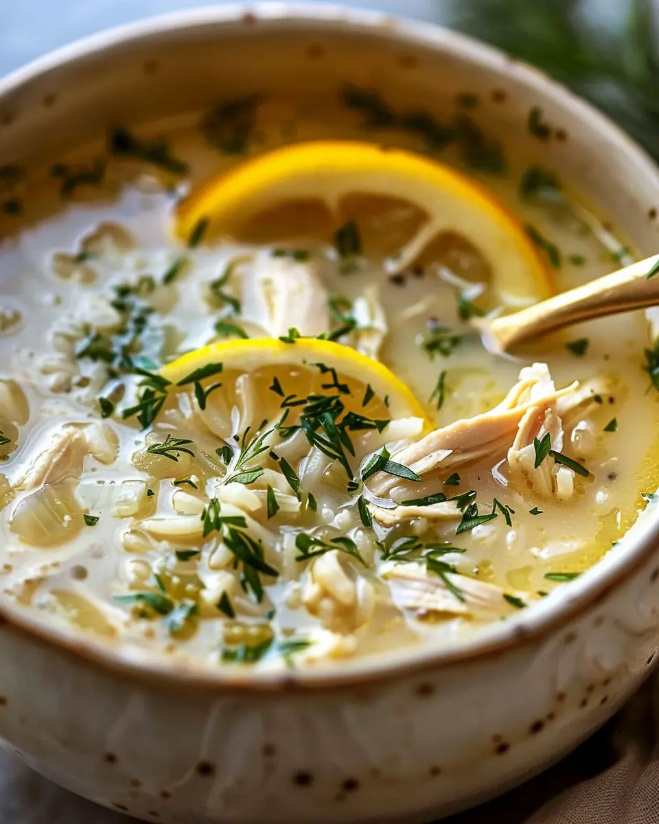 Mediterranean Lemon Chicken Soup: A Creamy Bowl of Joy