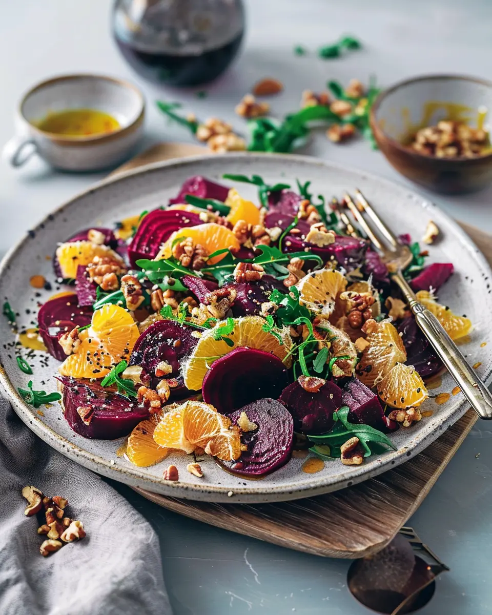 Beetroot Orange Walnut Salad: A Fresh, Easy Delight for You