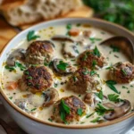 Quick And Creamy Swedish Meatball Soup In Your Pressure Cooker