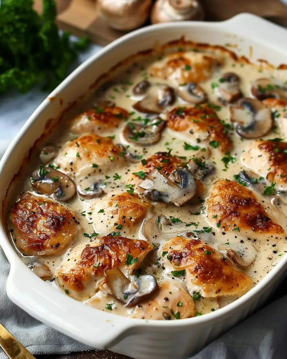 Cream of Mushroom Soup Chicken Bake: Easy Family Comfort Dish