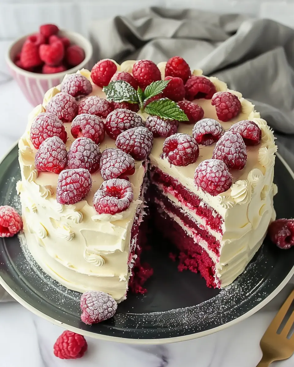 White Chocolate Raspberry Dream Cake: Indulgent Homemade Delight