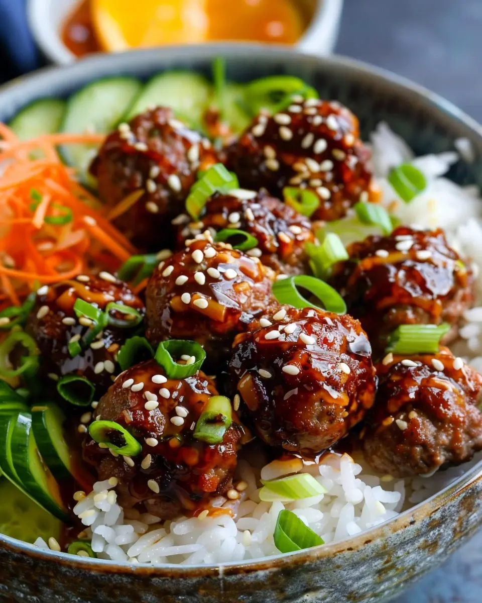 Korean BBQ Meatball Rice Bowls: Easy, Flavor-Packed Delight