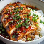 Caramelized Soy Chicken in Garlic Ginger Broth with Rice