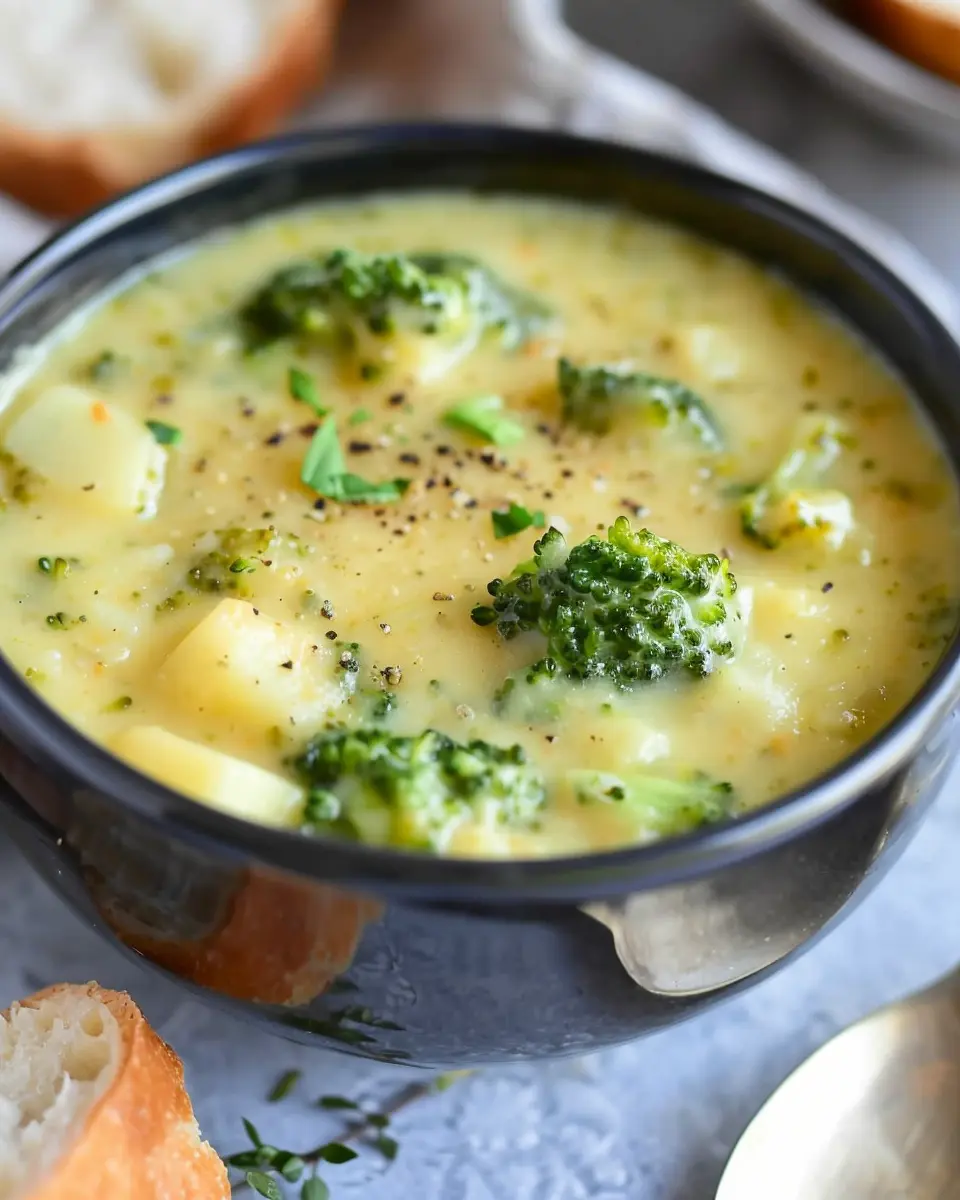 Broccoli Potato Cheese Soup Recipe: Easy Comfort Food Delight