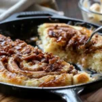 Cinnamon Roll Pancake Skillet