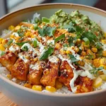 Street Corn Chicken Rice Bowl