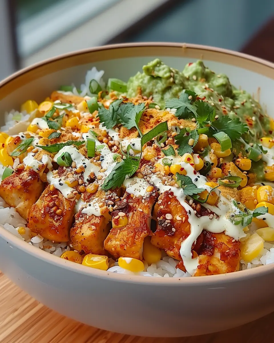Street Corn Chicken Rice Bowl: A Flavorful Twist on Comfort Food