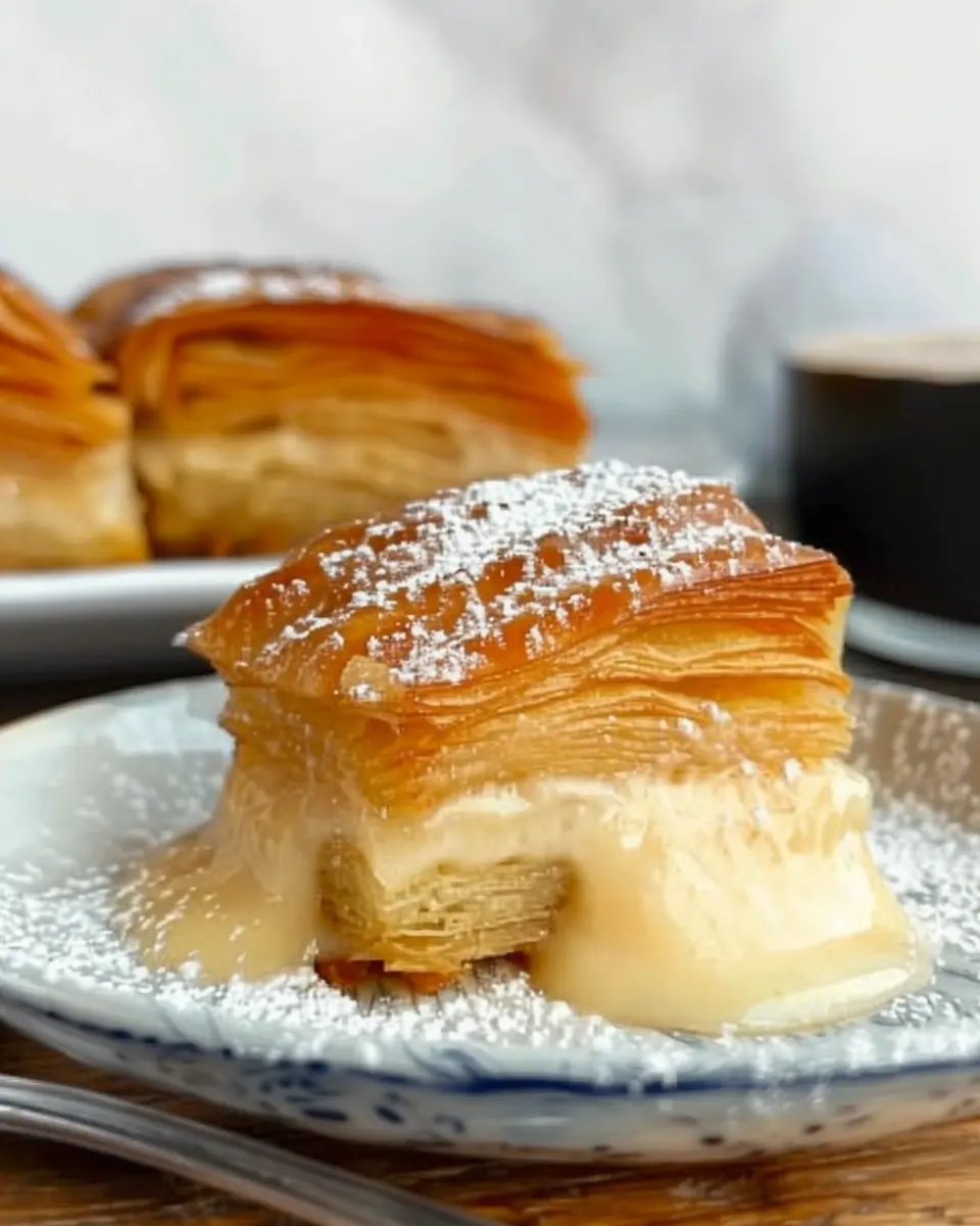 Apple Mille Feuille: Indulgent Gluten-Free Delight with Vanilla Custard