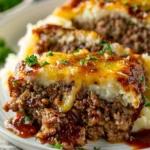 Meatloaf with Mashed Potatoes and Cheese Recipe