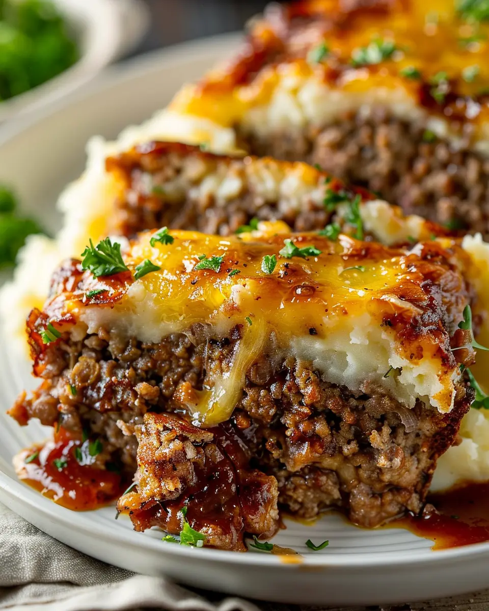 Meatloaf with Mashed Potatoes and Cheese Recipe: A Cozy Family Favorite