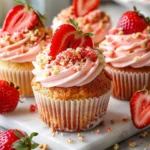 Strawberry Crunch Cupcakes Recipe