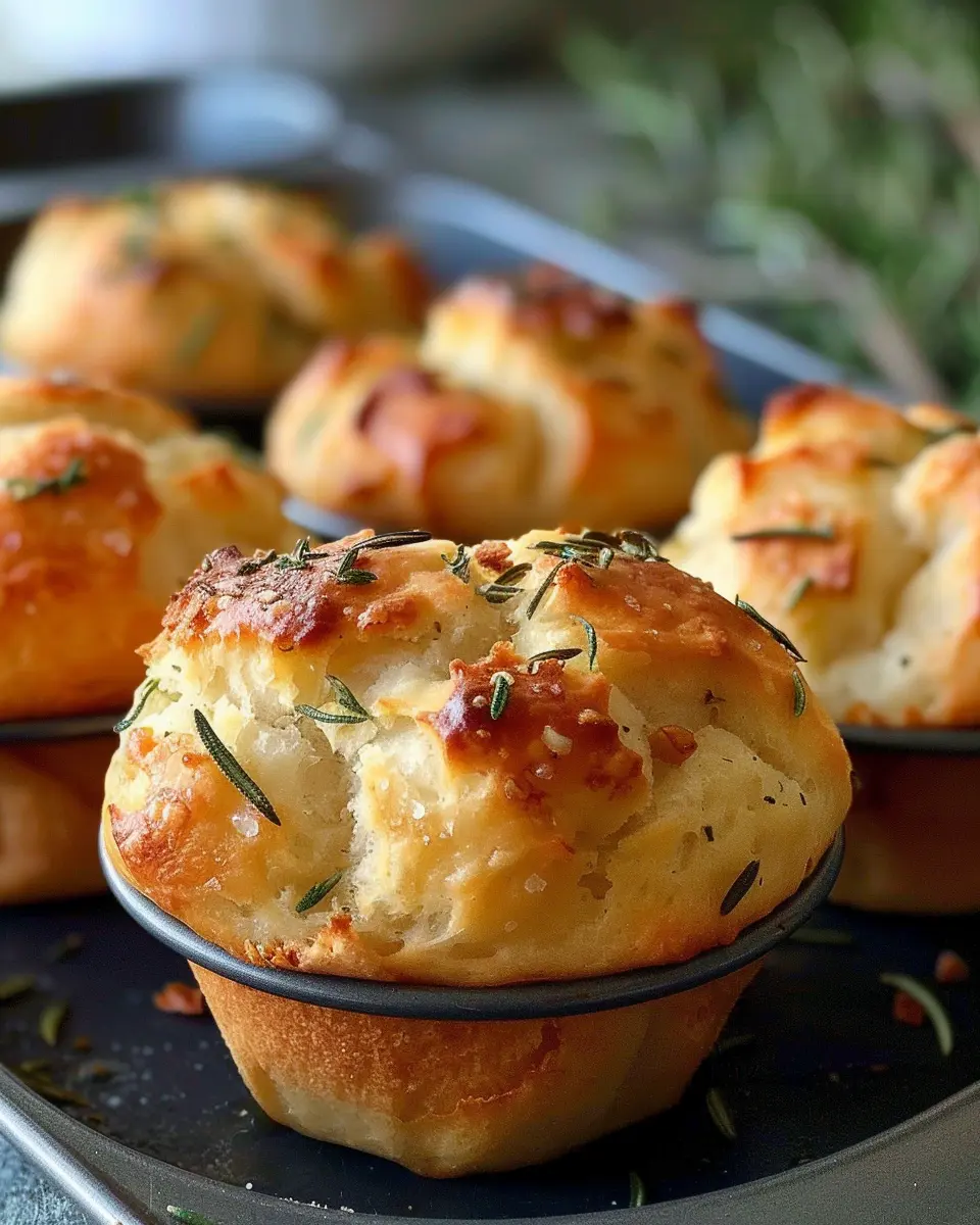 Rosemary Garlic Focaccia Muffins: The Best Homemade Delight