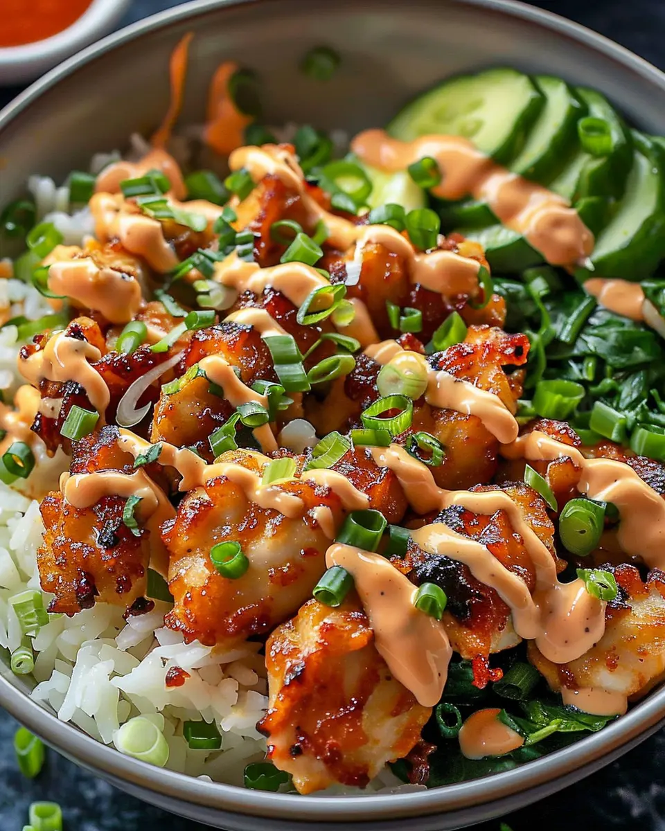 Bang Bang Chicken Bowl: Easy Recipe with Turkey Bacon Twist